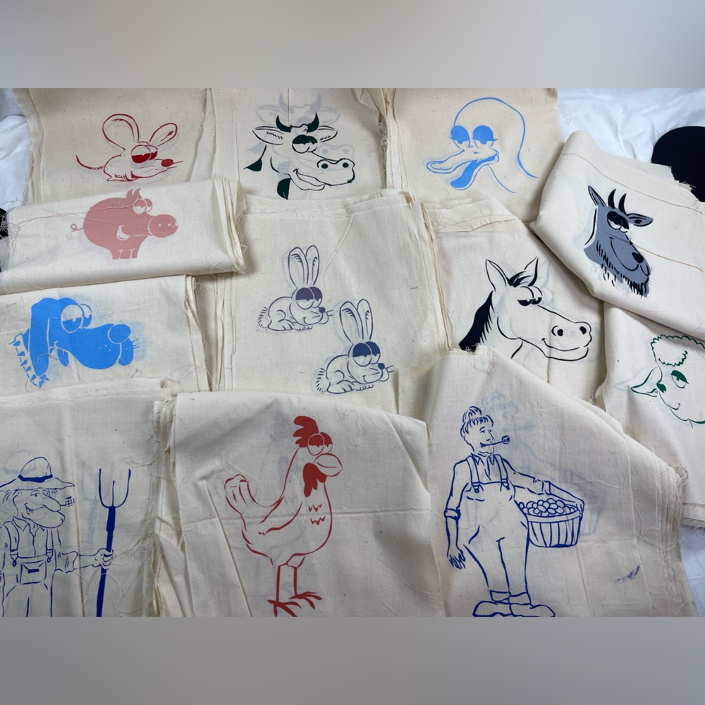 ⭐️Vintage Hand Screened Animal Prints, 198 Patches